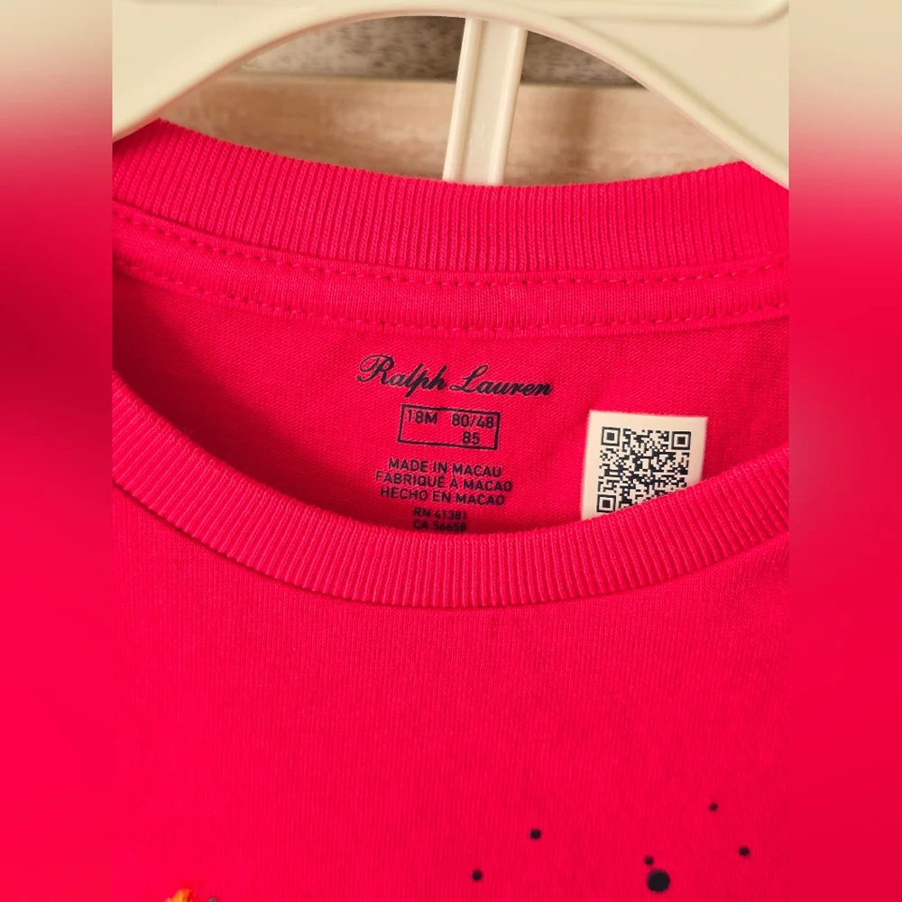 Baby Girl Ralph Lauren Shirt Cotton Dress